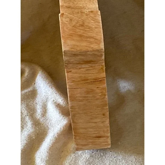 Boho hippie8x7x1.5 Hand Carved wood Letter “&” With Wall Mount Handmade In India - Picture 4 of 4